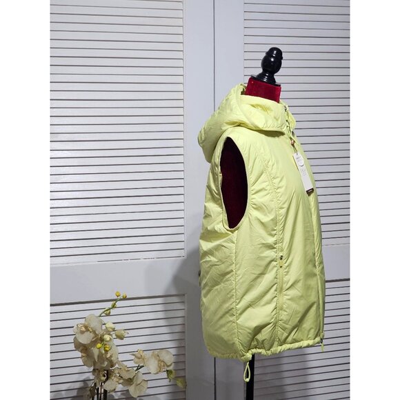 NWT Calia Women's Light Green Hooded Puffer Vest Packable Zipper Size L 2894 - Picture 3 of 13